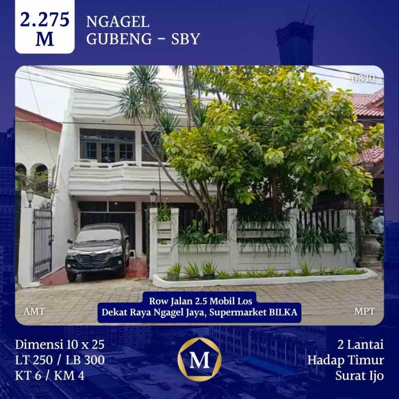 dijual rumah ngagel surabaya