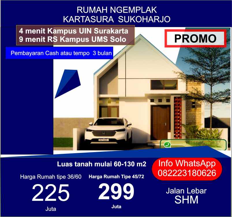 dijual rumah ngemplak kartasura sukoharjo