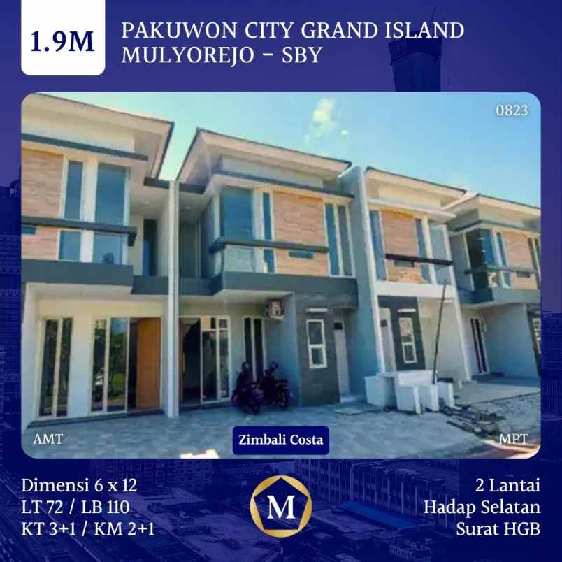 dijual rumah pakuwon city surabaya