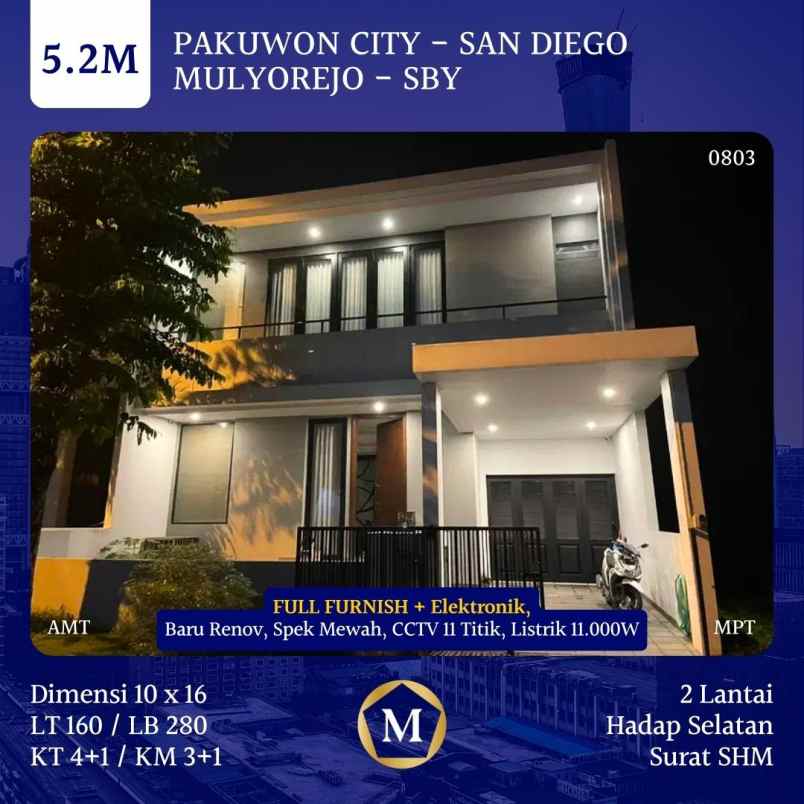 dijual rumah pakuwon city surabaya