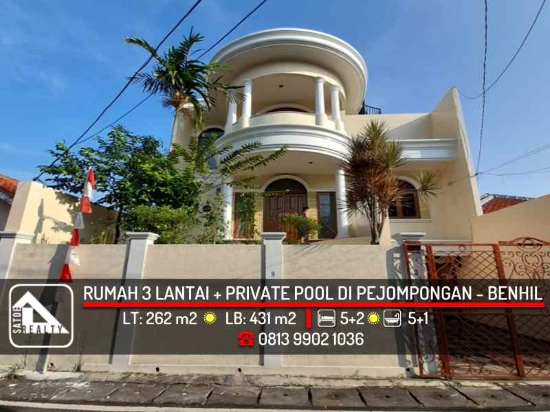 dijual rumah pejompongan bendungan