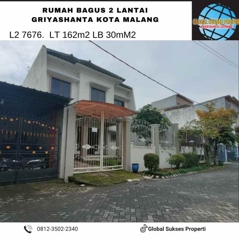 dijual rumah perumahan griya shanta