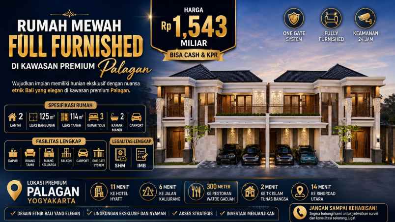 dijual rumah perumahan palagan ngalik