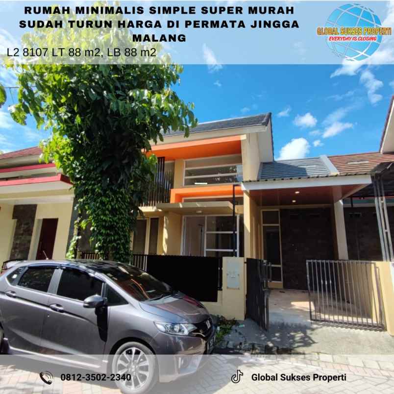 dijual rumah perumahan permata jingga