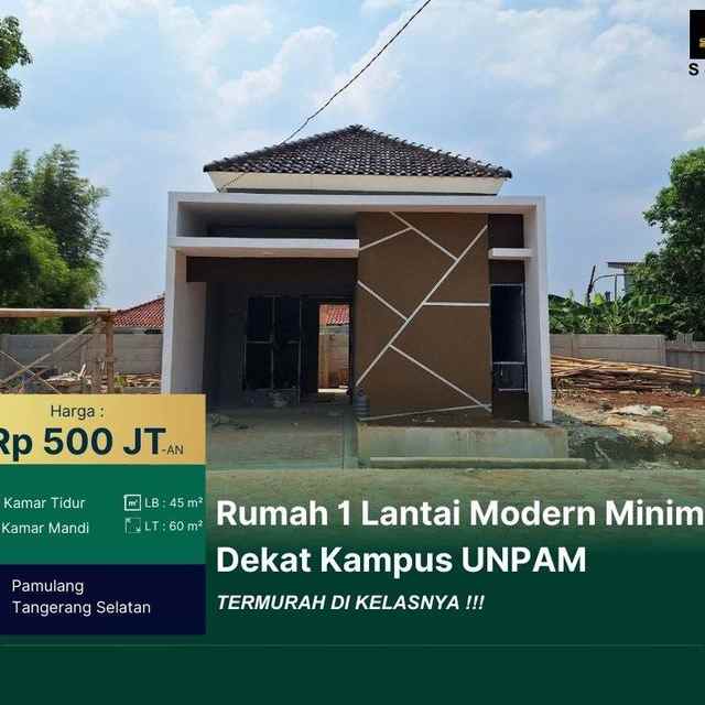 dijual rumah pondok benda pamulang