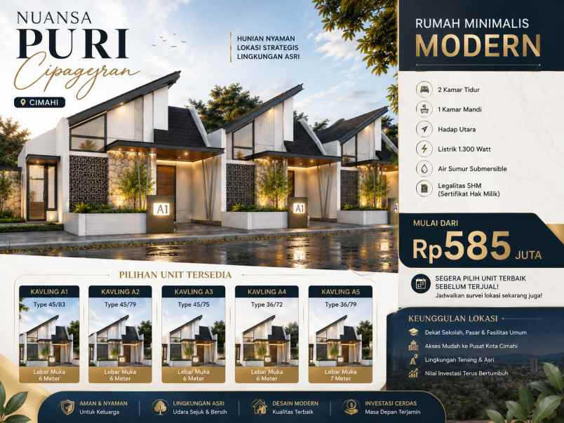 dijual rumah puri cipageran