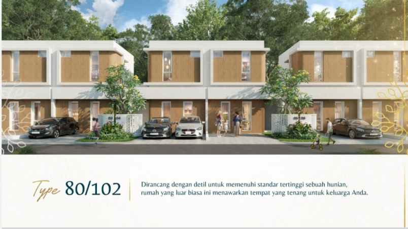 dijual rumah sanctuary lokasi strategis dekat mall