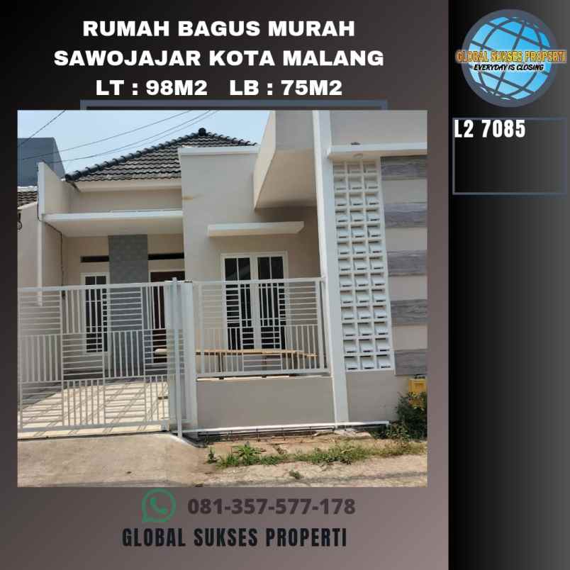 dijual rumah sawojajar