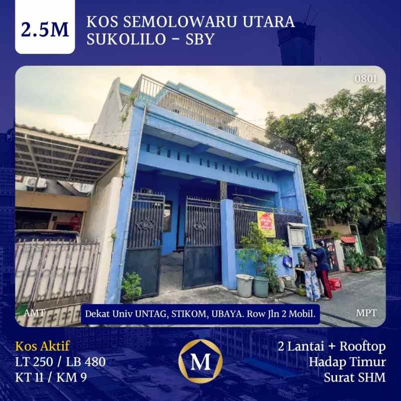 dijual rumah semolowaru utara surabaya