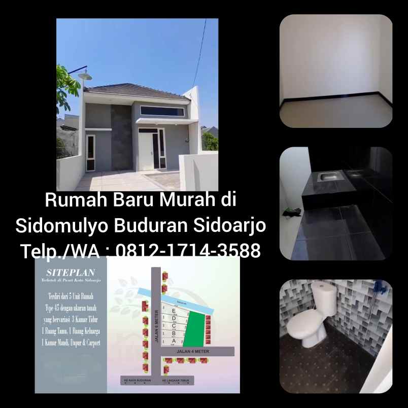 dijual rumah sidomulyo buduran