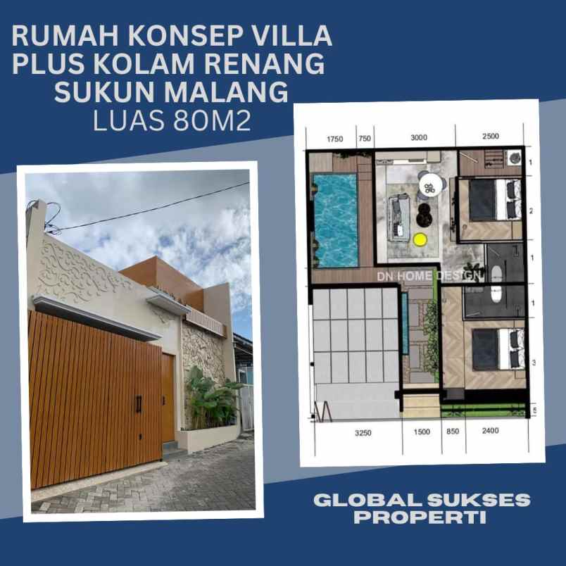 dijual rumah sukun