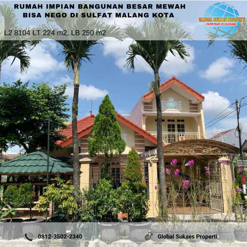 dijual rumah sulfat