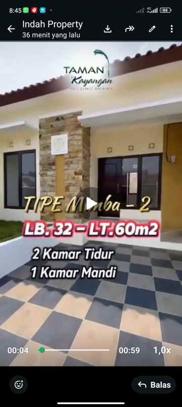 dijual rumah taman kayangan cangkiran boja