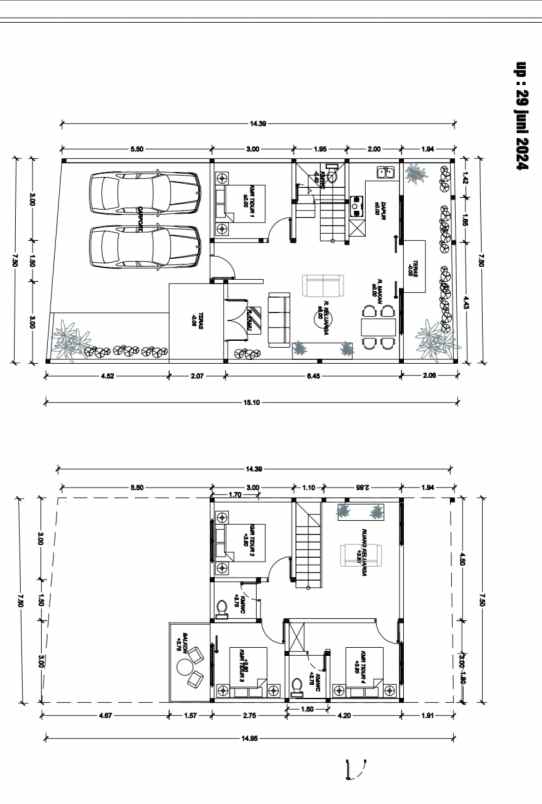 dijual rumah taman sulfat