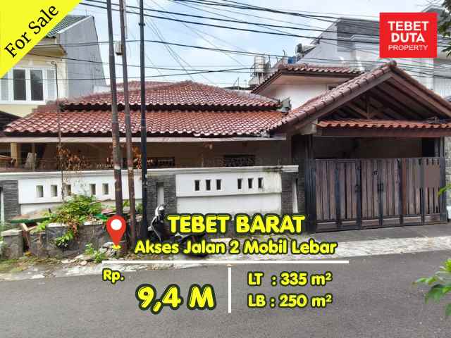 dijual rumah tebet barat