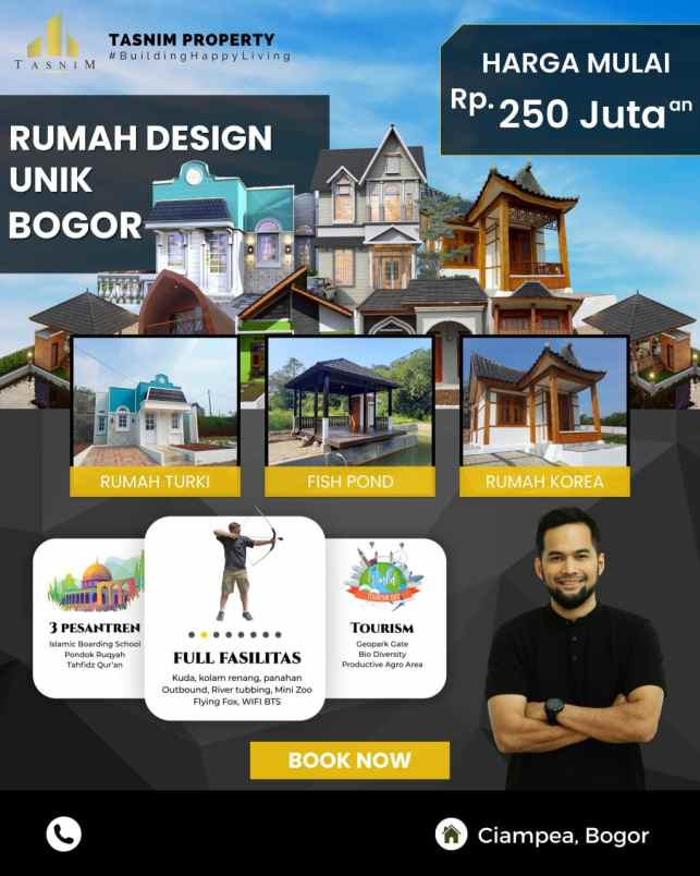 dijual rumah tegal waru ciampea bogor