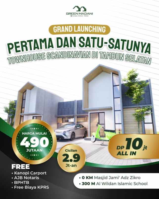 dijual rumah tridaya sakti tambun