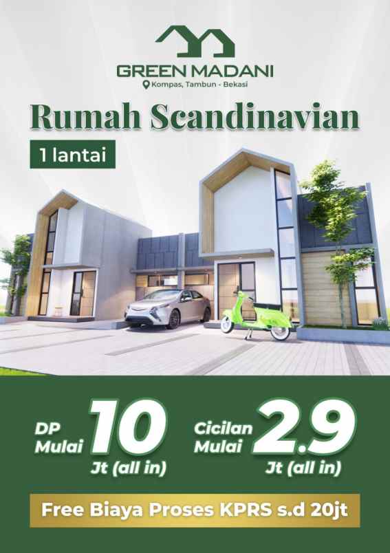 dijual rumah tridaya sakti tambun