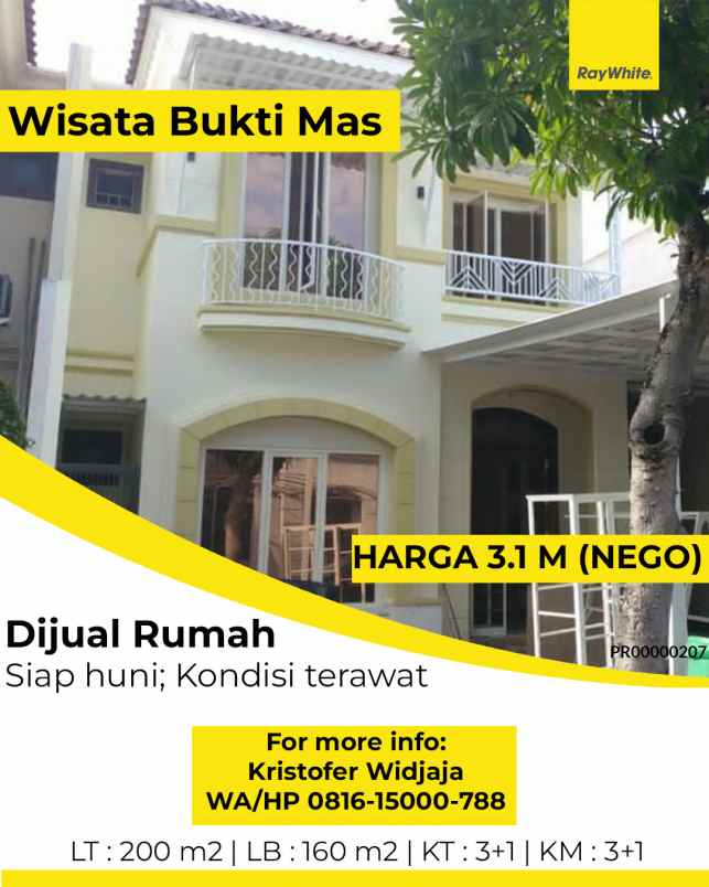 dijual rumah wbm royal palais