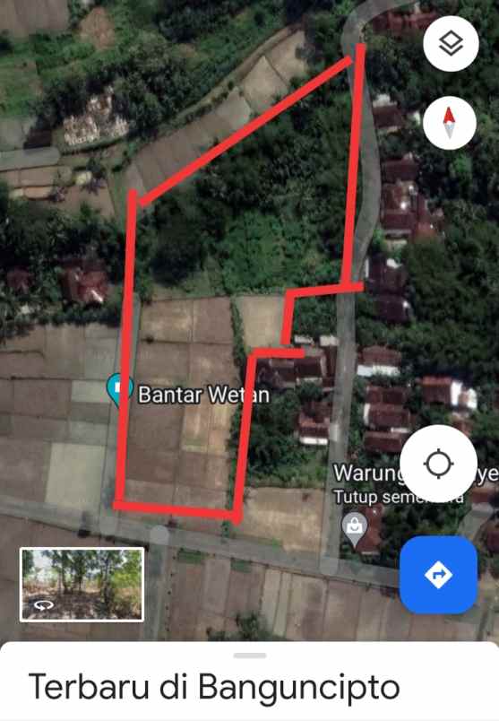 dijual tanah bangun cipto