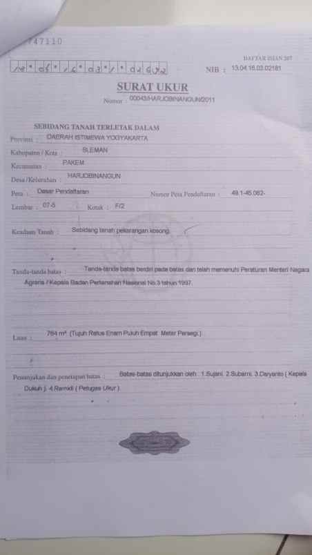 dijual tanah belakang uii jakal