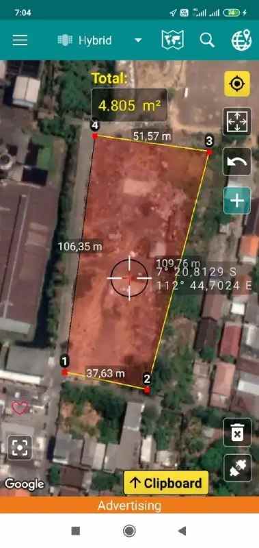 dijual tanah brigjen katamso sidoarjo