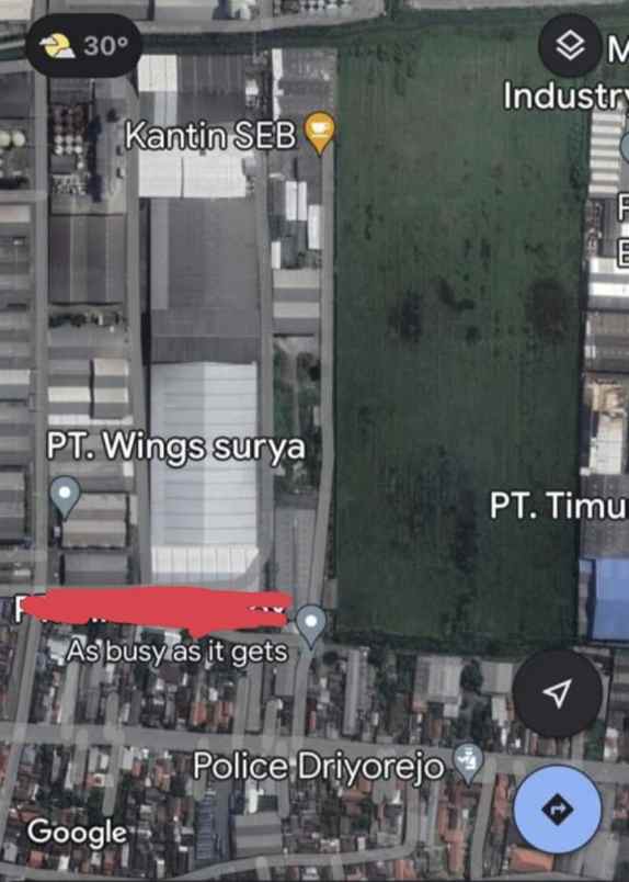 dijual tanah driyorejo