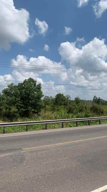 dijual tanah jalan raya lintas sumatera