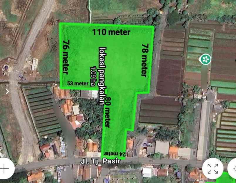 dijual tanah jalan raya pangkalan