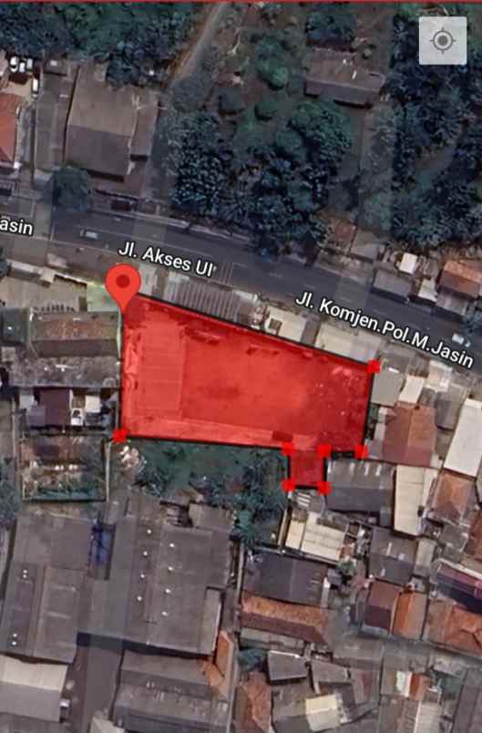 dijual tanah jl akses ui tugu ciimanggis