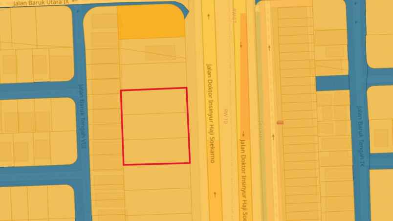 dijual tanah jl dr ir h soekarno