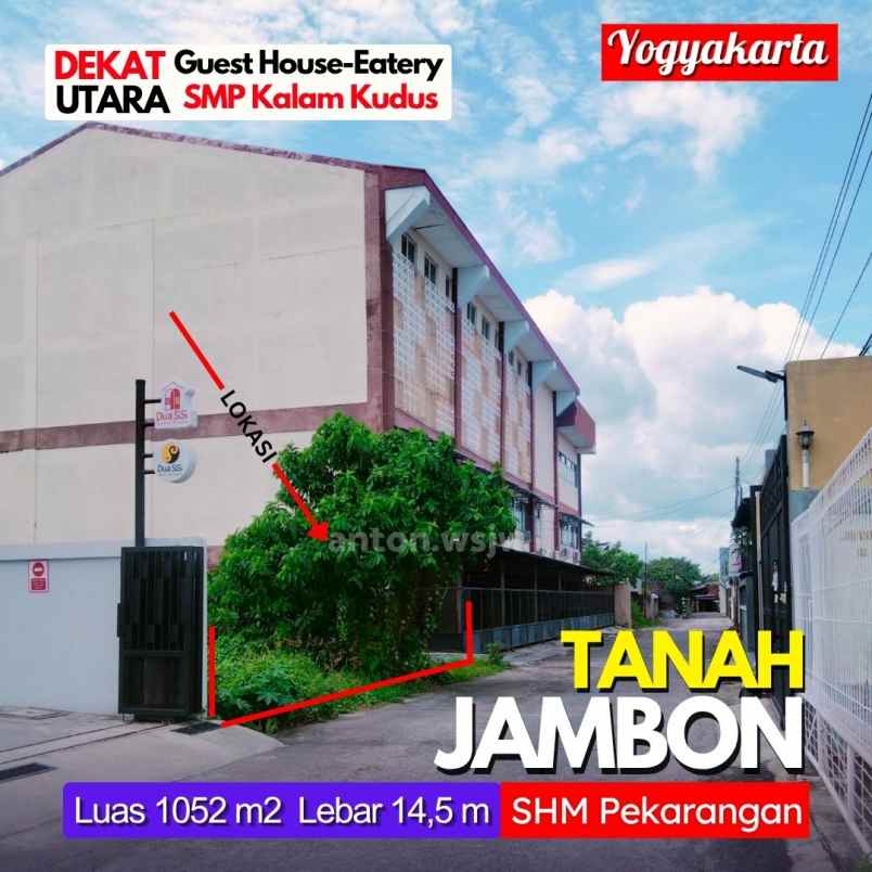 dijual tanah jl jambon iv kricak