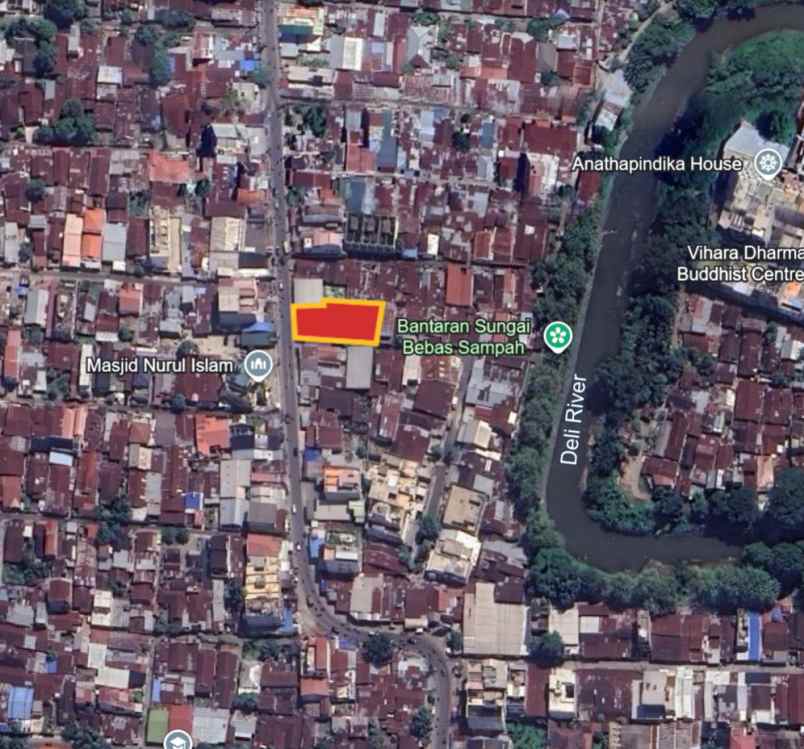 dijual tanah jl karya sei agul medan barat