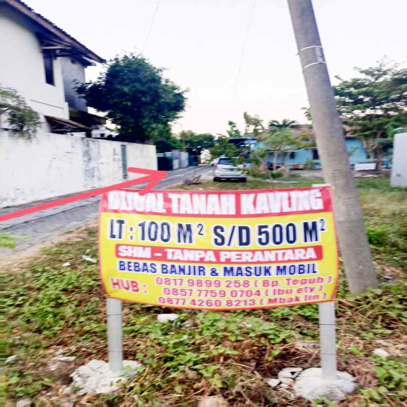 dijual tanah jl kolonel sugiono gg