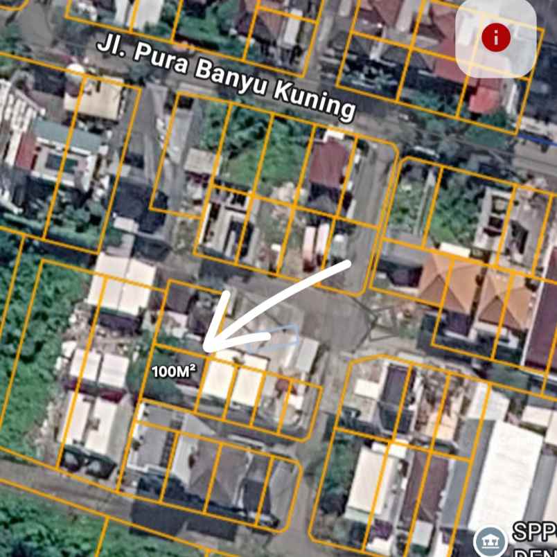 dijual tanah jl pura banyu kuning