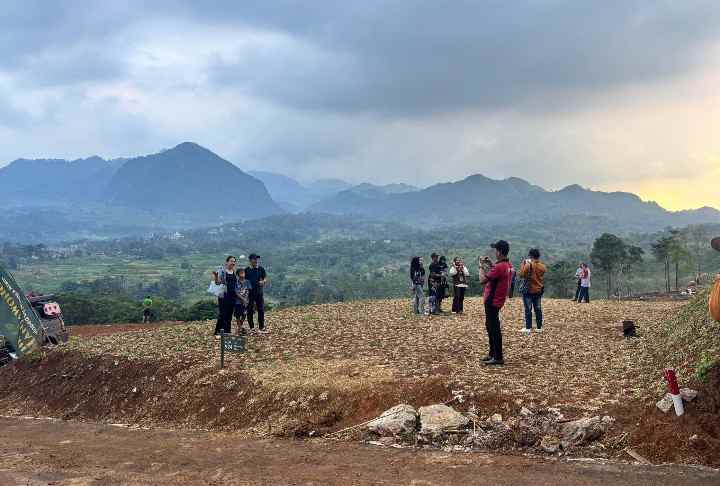 dijual tanah jl sukamakmur bogor jawa barat