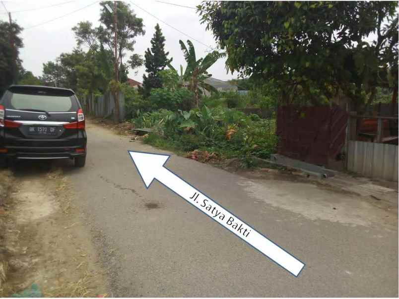 dijual tanah jln satya bakti