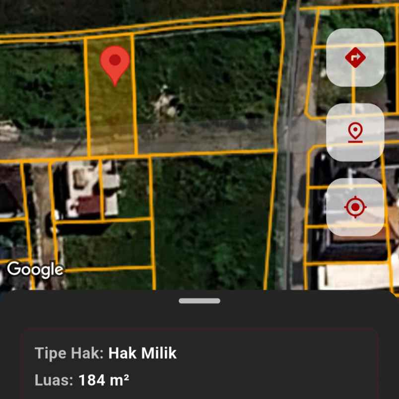 dijual tanah jln siulan