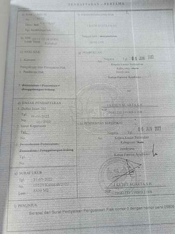 dijual tanah kaliakah