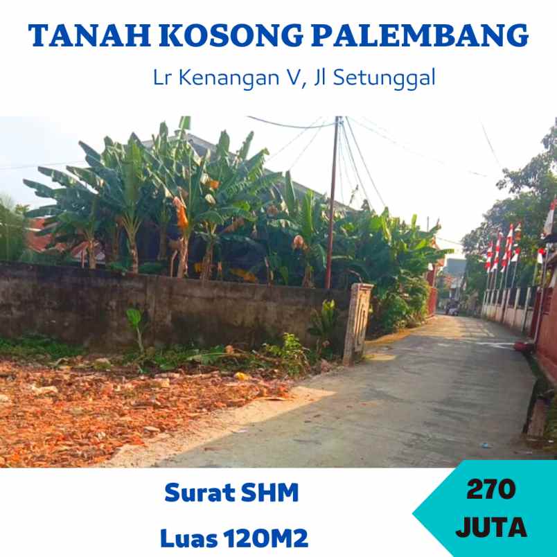 dijual tanah kaplingan area kemuning