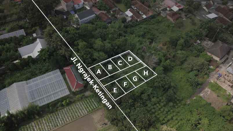 dijual tanah ketingan desa tirtoadi kec