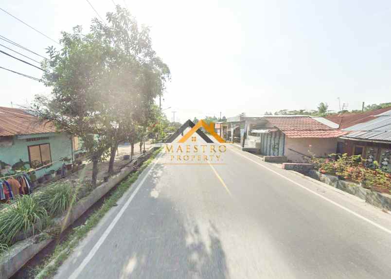 dijual tanah kosong jalan rumbia daerah batang kuis