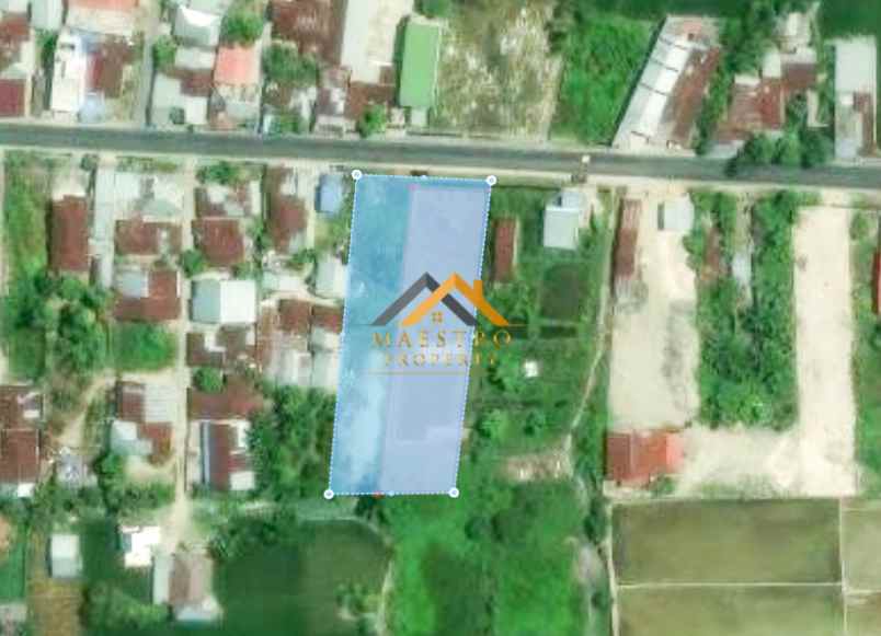 dijual tanah kosong jalan rumbia daerah batang kuis