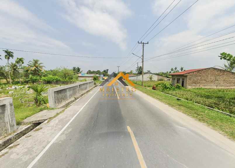 dijual tanah kosong jalan rumbia daerah batang kuis