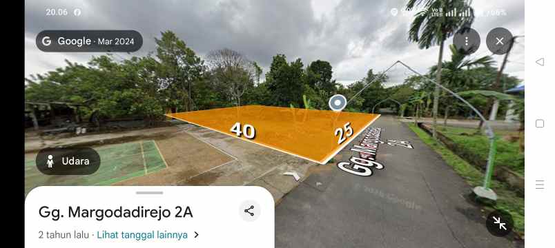 dijual tanah margodadirejo 2 suwignyo
