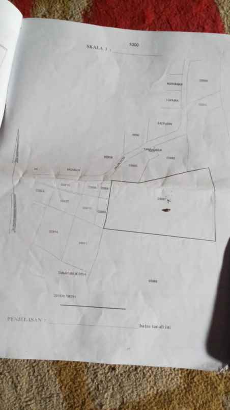 dijual tanah neglasari pasir salak