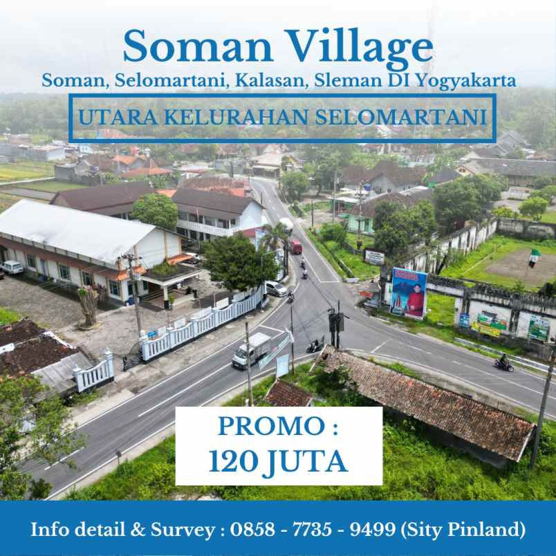 dijual tanah soman selomartani kalasan