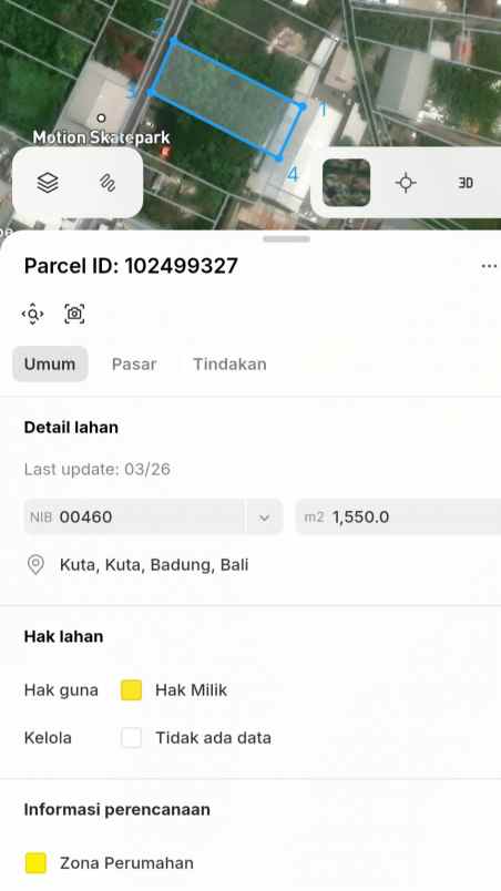 dijual tanah sunsetroad