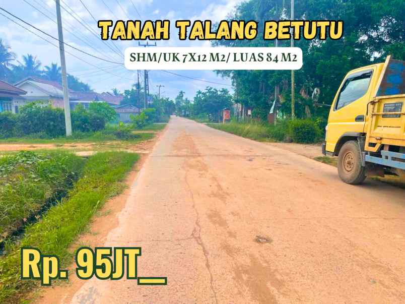 dijual tanah talang betutu