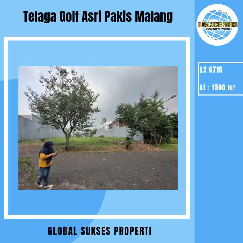 dijual tanah telaga golf asri pakis malang